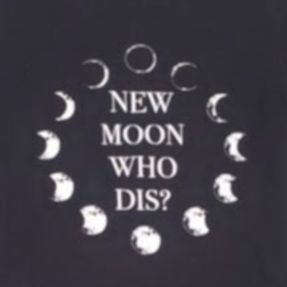 HOT TOPIC Women's Black "New Moon Who Dis?" Lace-Up Short Sleeve Dress XS - Picture 7 of 14